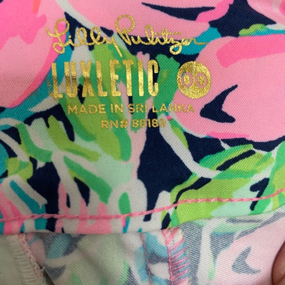 Lilly Pulitzer Luxletic Corso Golf Pants Size 00 high tide navy tall order - Picture 5 of 5